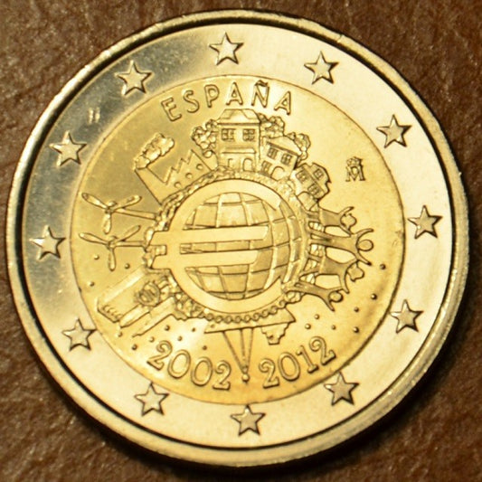 2 Euro Španielsko 2012 - 10. výročia vzniku Eura (UNC)