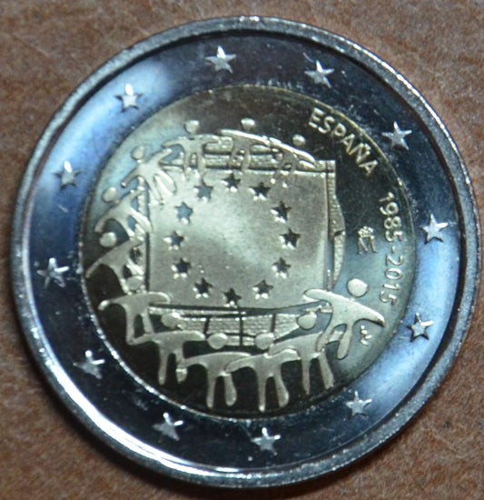 2 Euro Španielsko 2015 - 30 rokov Europskej vlajky  (UNC)