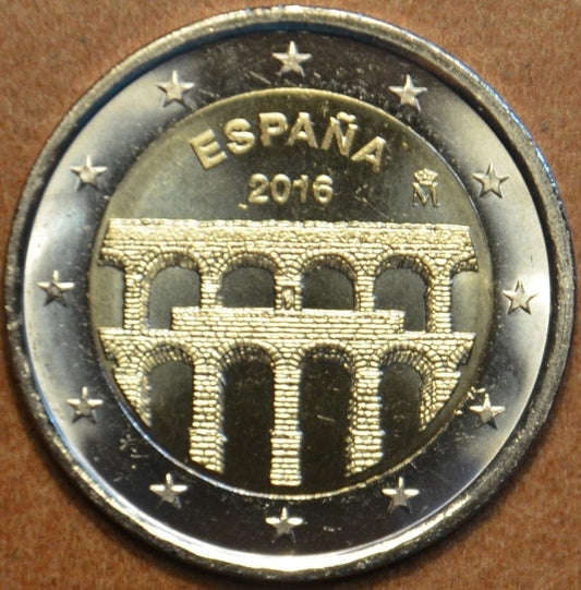 2 Euro Španielsko 2016 - Akvadukt v Segovii (UNC)