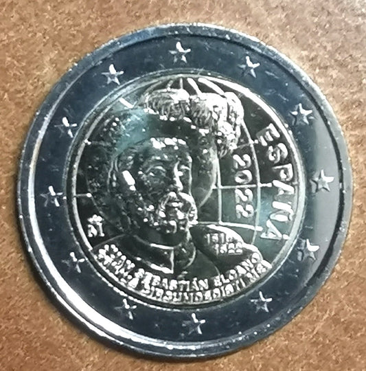2 Euro Španielsko 2022 - 500. výročie prvej plavby okolo Zeme (UNC)