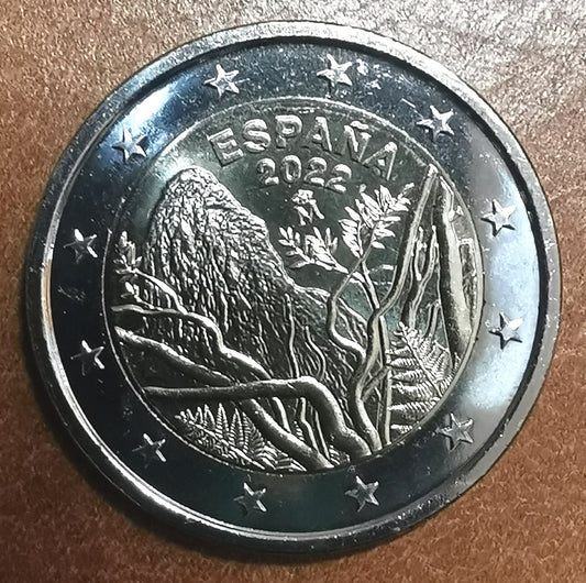 2 Euro Španielsko 2022 - Národný park Garajonay (UNC)