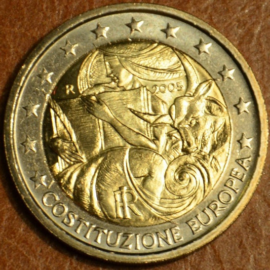 2 Euro Taliansko 2005 - 1. výročie podpísania Európskej ústavy (UNC)