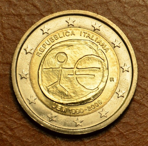2 Euro Taliansko 2009 - 10. výročie hospodárskej a menovej únie  (UNC)