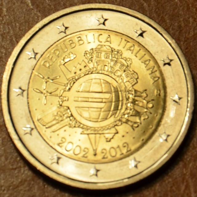 2 Euro Taliansko 2012 - 10. výročia vzniku Eura (UNC)