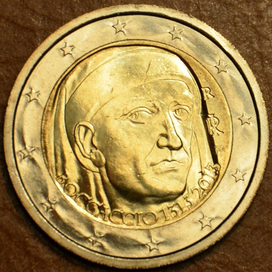 2 Euro Taliansko 2013 - 700. rokov od narodenia Giovanniho Boccaccia (UNC)