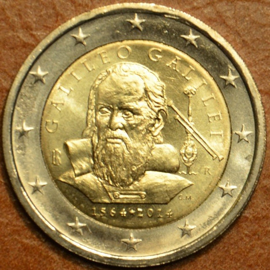 2 Euro Taliansko 2014 - 450 rokov od narodenia Galileo Galilei (UNC)
