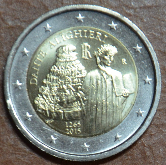 2 Euro Taliansko 2015 - Dante Alighieri (UNC)