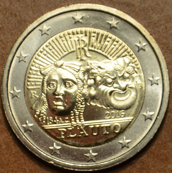 2 Euro Taliansko 2016 - 2200. výročie úmrtia Plautusa (UNC)