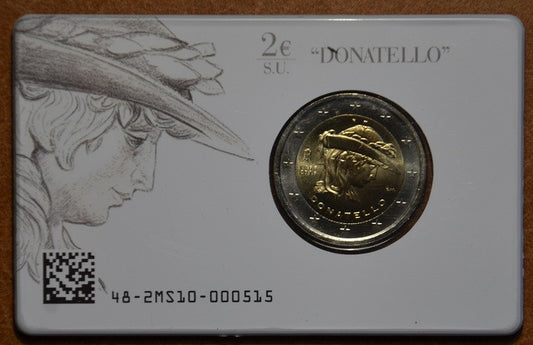 2 Euro Taliansko 2016 - 550 výročie úmrtia Donatella (BU karta)