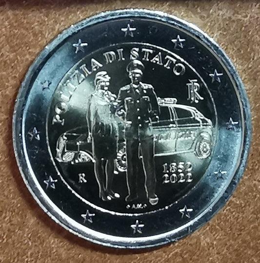 2 Euro Taliansko 2022 - Talianska národná polícia (UNC)