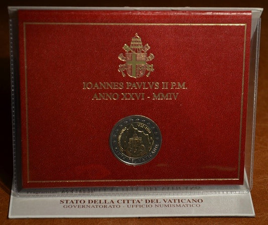 2 Euro Vatikan 2004 - 75. výročie založenia Vatikánskeho mestského štátu (BU)