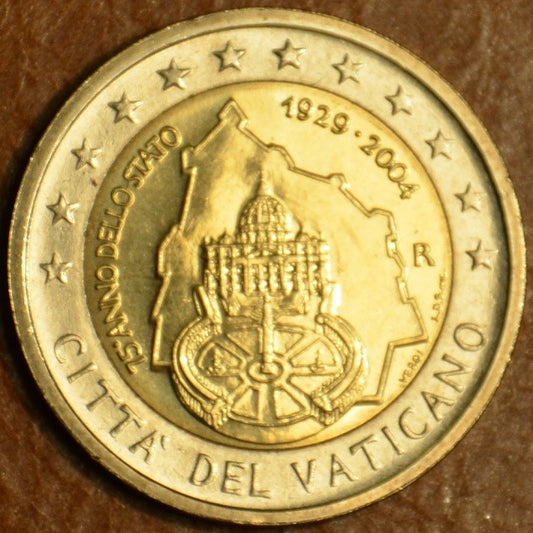 2 Euro Vatikan 2004 - 75. výročie založenia Vatikánskeho mestského štátu (BU)