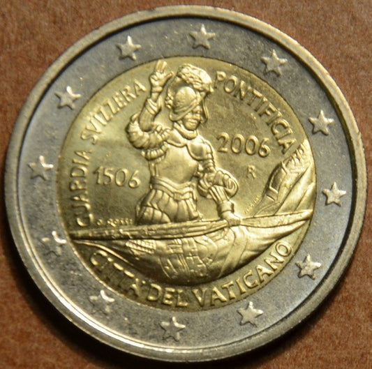 2 Euro Vatikan 2006 - 500. výročie Švajčiarskej gardy (UNC bez foldra)