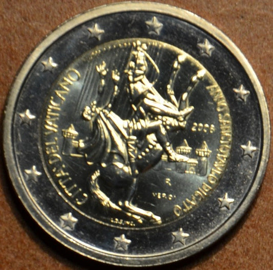 2 Euro Vatikán 2008 -Rok svätého Pavla (UNC bez foldra)