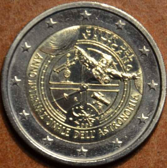 2 Euro Vatikán 2009 - Medzinárodný rok astronómie (UNC bez foldra)