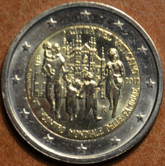 2 Euro Vatikán 2012 - 7. svetové stretnutie rodín (UNC bez foldra)