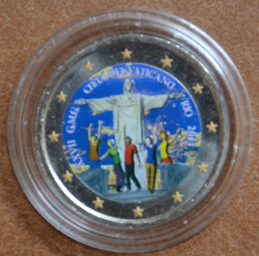 2 Euro Vatikan 2013 - 28. Svetové dni mládeže, Rio de Janeiro III. (farebná UNC)