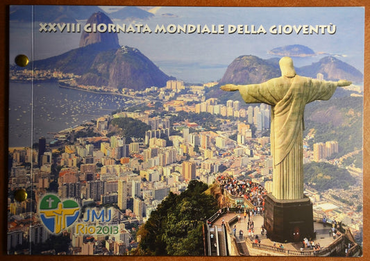 2 Euro Vatikan 2013 - 28. Svetové dni mládeže, Rio de Janeiro (Numisbrief)