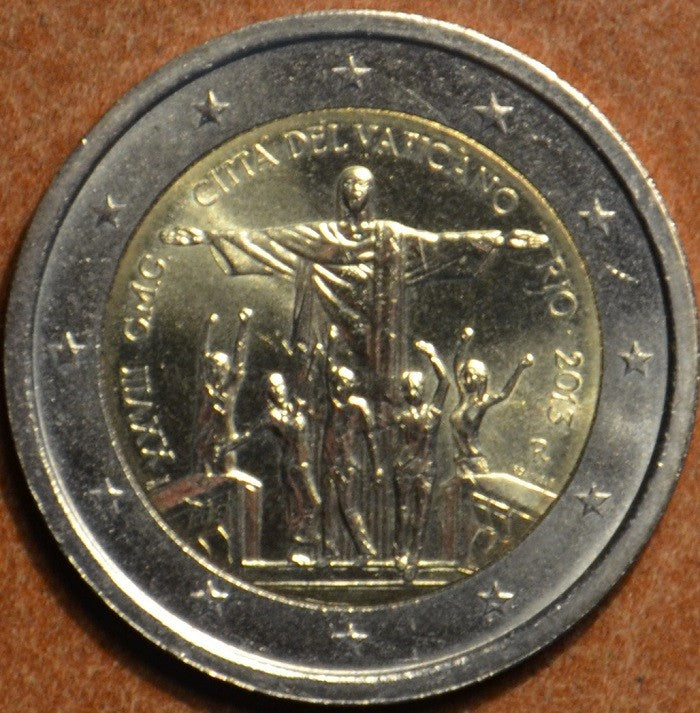 2 Euro Vatikan 2013 - 28. Svetové dni mládeže, Rio de Janeiro (UNC bez foldra)