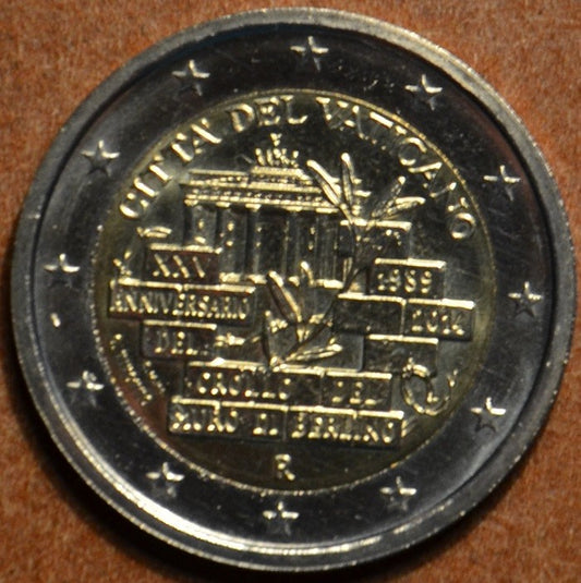 2 Euro Vatikán 2014 - 25. výročie pádu Berlinského múru  (UNC bez foldra)