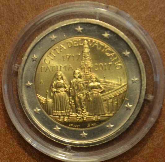 2 Euro Vatikán 2017 - 100. výročie zjavenia Panny Márie vo Fatime (UNC bez foldra)