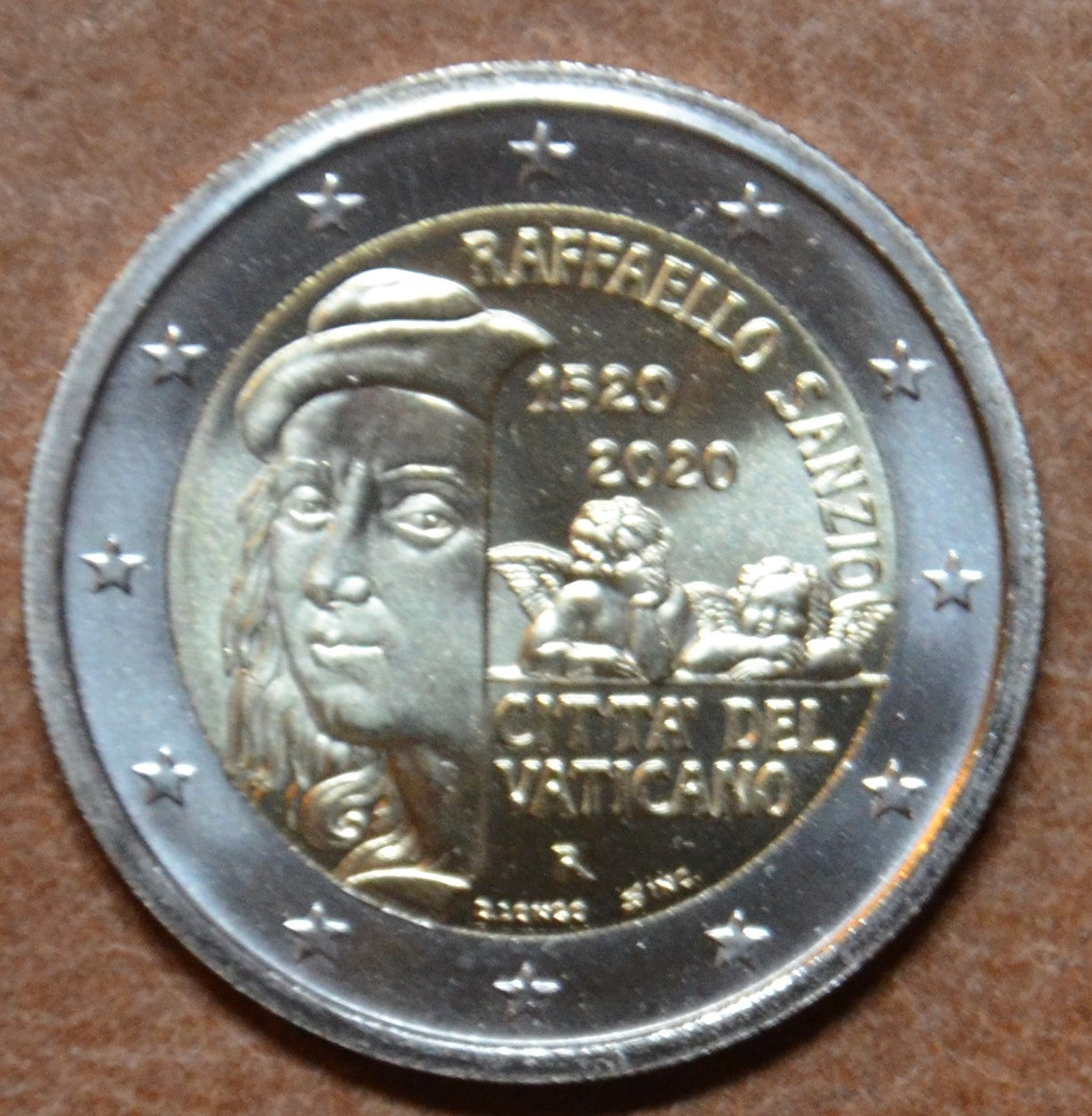 2 Euro Vatikán 2020 - Raffaello Sanzio (UNC v bubline)