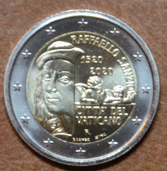 2 Euro Vatikán 2020 - Raffaello Sanzio (UNC v bubline)