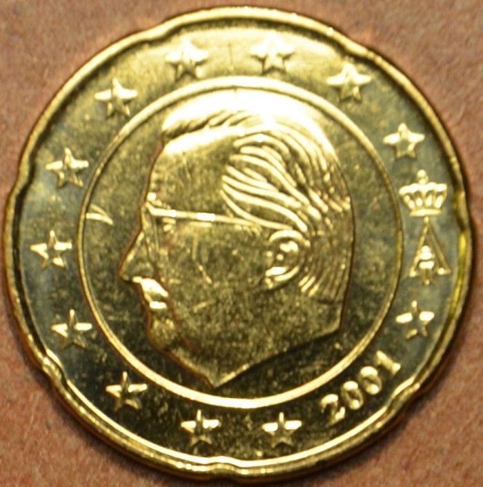 20 cent Belgicko 2001 (UNC)