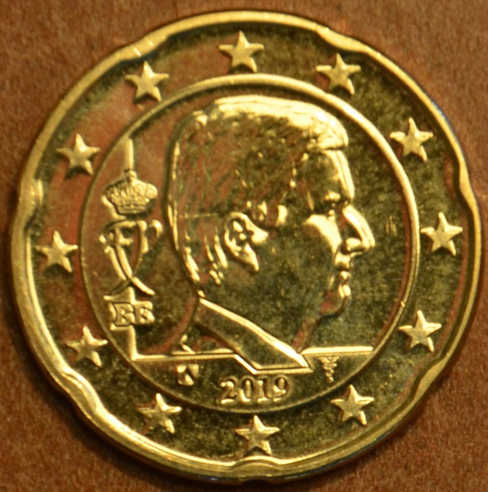 20 cent Belgicko 2019 - Kráľ Filip (UNC)