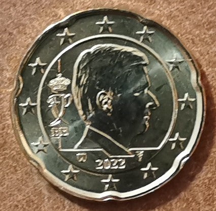 20 cent Belgicko 2022 - Kráľ Filip (UNC)