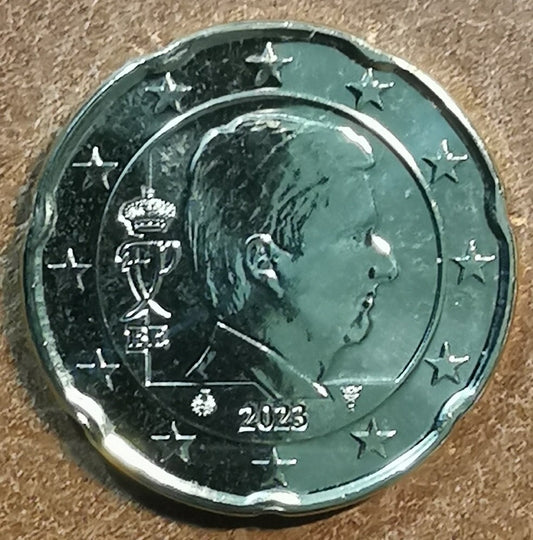 20 cent Belgicko 2023 - Kráľ Filip (UNC)