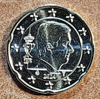 20 cent Belgicko 2024 - Kráľ Filip (UNC)