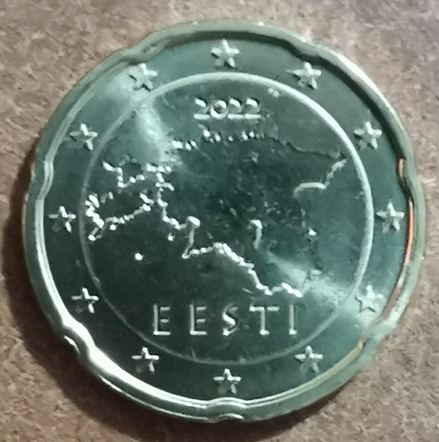 20 cent Estónsko 2022 (UNC)