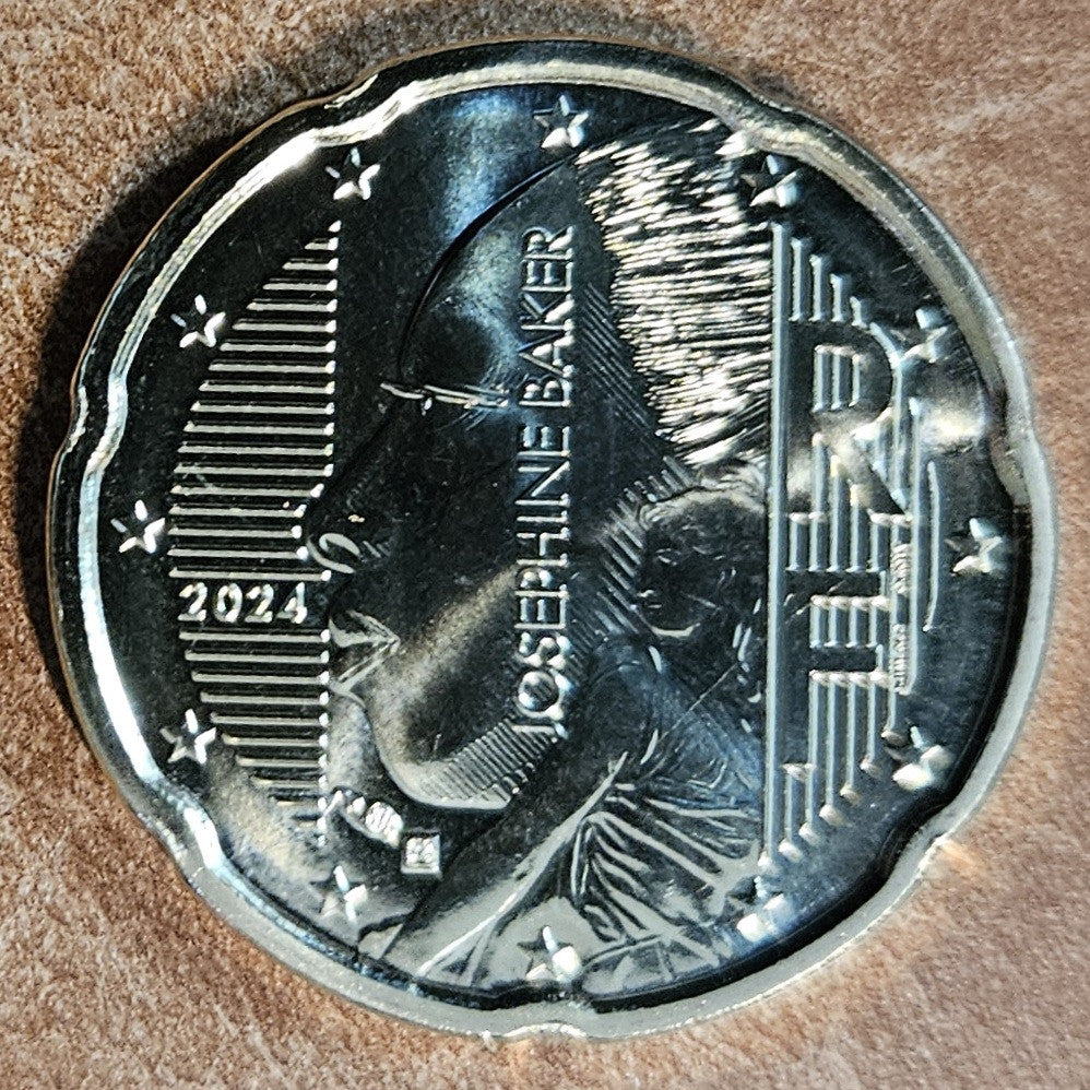 20 cent Francúzsko 2024 - Josephine Baker (UNC)