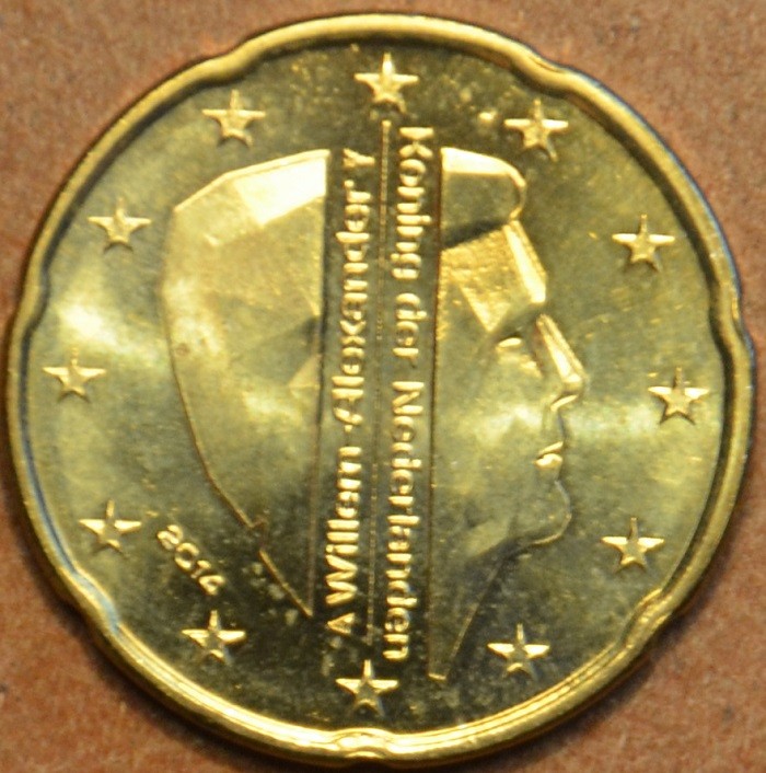 20 cent Holandsko 2014 - Kráľ Willem Alexander (UNC)