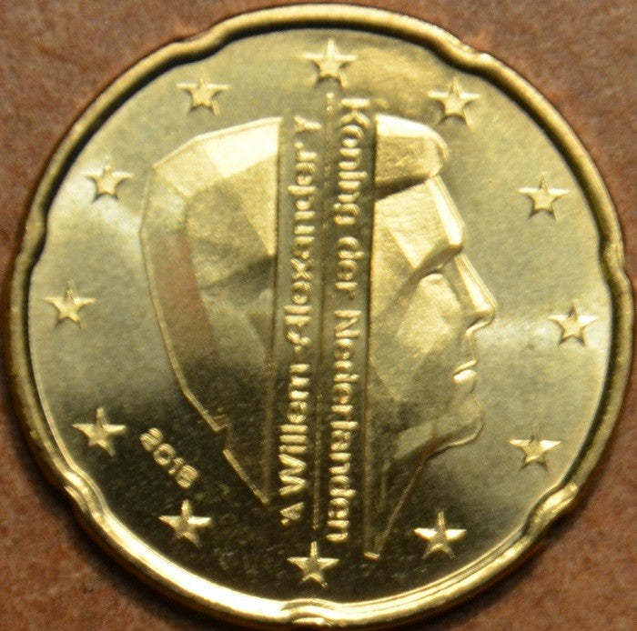 20 cent Holandsko 2016 - Kráľ Willem Alexander (UNC)
