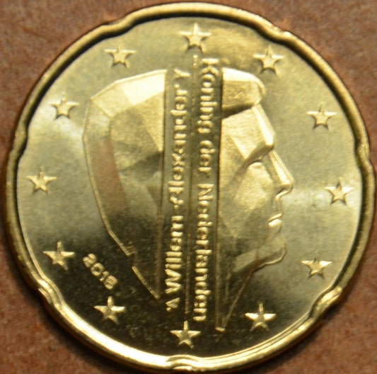 20 cent Holandsko 2016 - Kráľ Willem Alexander (UNC)