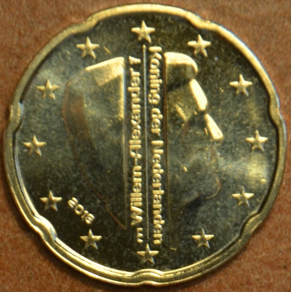 20 cent Holandsko 2018 - Kráľ Willem Alexander (UNC)