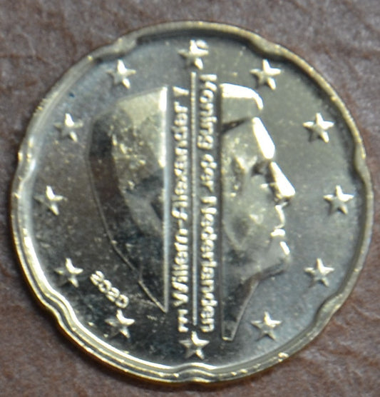 20 cent Holandsko 2020 - Kráľ Willem Alexander (UNC)