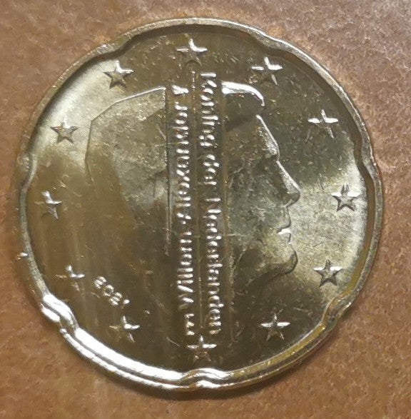 20 cent Holandsko 2021 - Kráľ Willem Alexander (UNC)