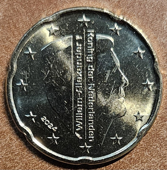 20 cent Holandsko 2024 - Kráľ Willem Alexander (UNC)