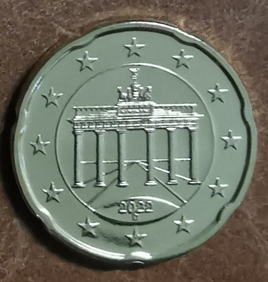 20 cent Nemecko 2022 "D" (UNC)