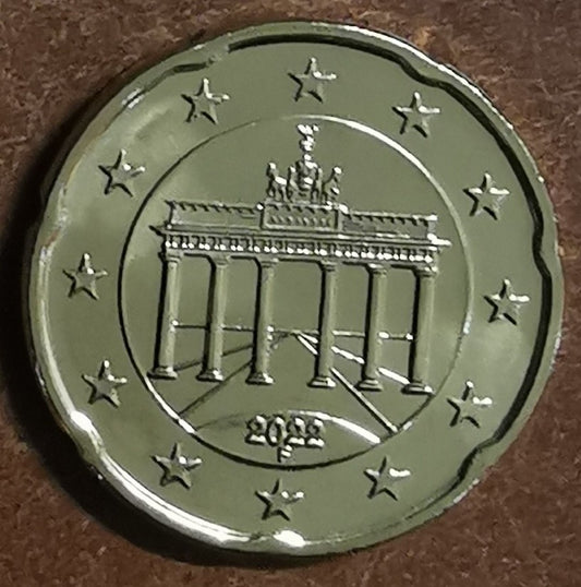 20 cent Nemecko 2022 "F" (UNC)