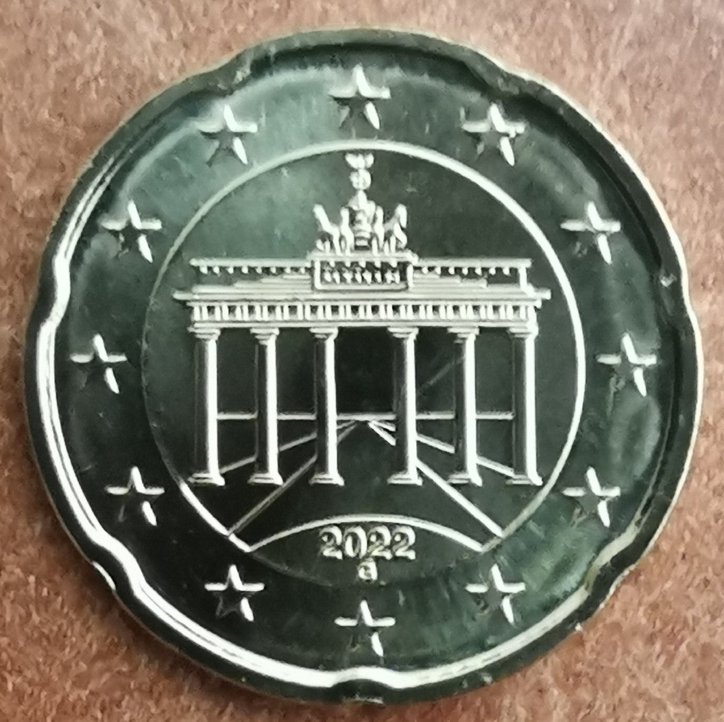 20 cent Nemecko 2022 "G" (UNC)