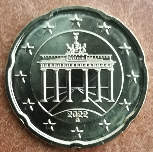 20 cent Nemecko 2022 "G" (UNC)