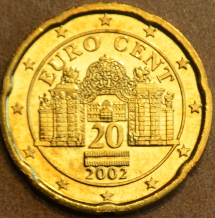20 cent Rakúsko 2002 (UNC)