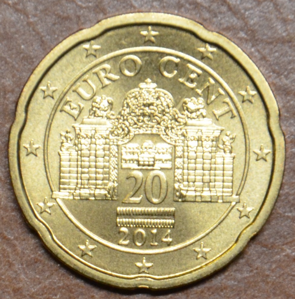 20 cent Rakúsko 2014 (UNC)