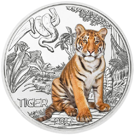 3 Euro Rakúsko 2017 - Tiger (UNC)