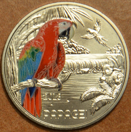 3 Euro Rakúsko 2018 - Papagáj (UNC)
