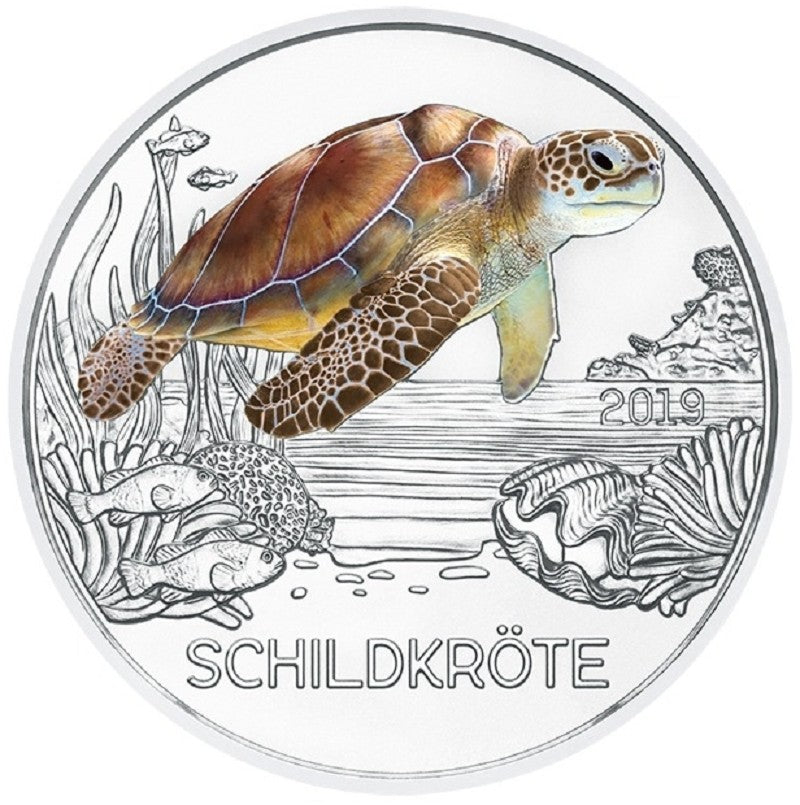 3 Euro Rakúsko 2019 - Korytnačka (UNC)